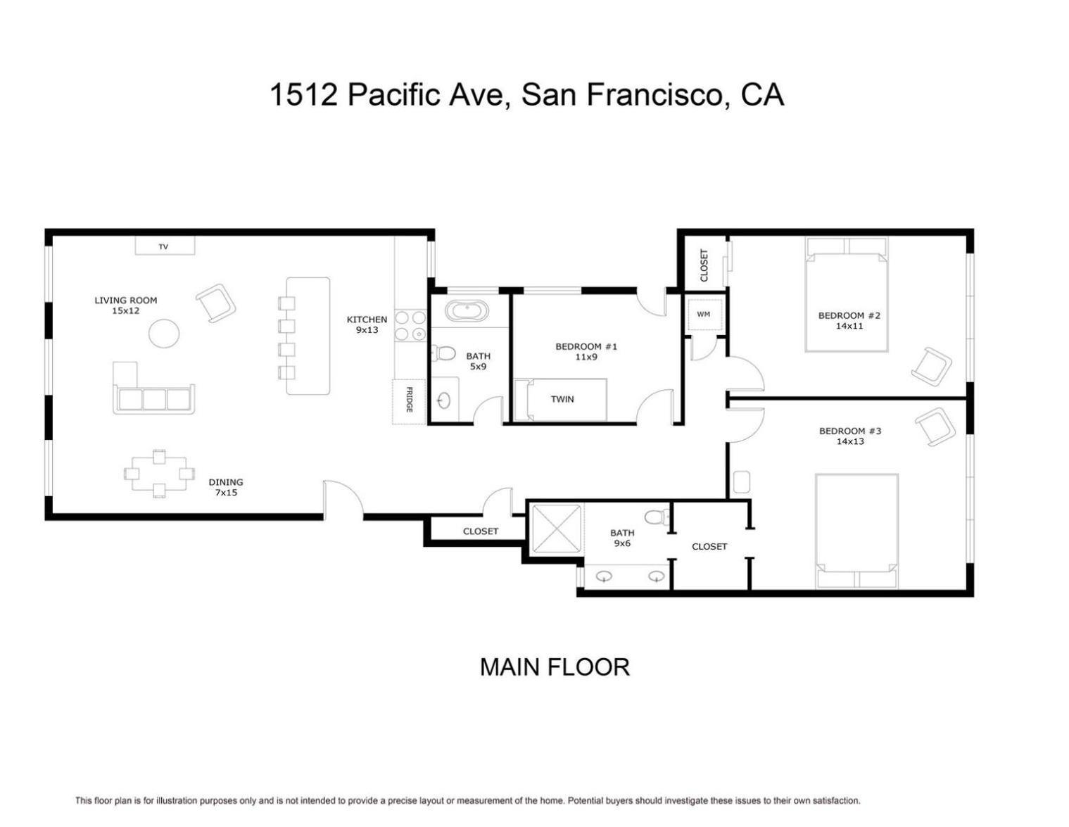 Ferienwohnung Russian Hill 3Br Nr Park Museum Dining Shops Sfo-1544 San Francisco Exterior foto